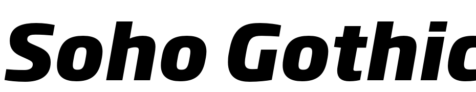 Soho Gothic Pro Extra Bold It cкачати шрифт безкоштовно